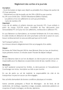 Flyer sorties de ski